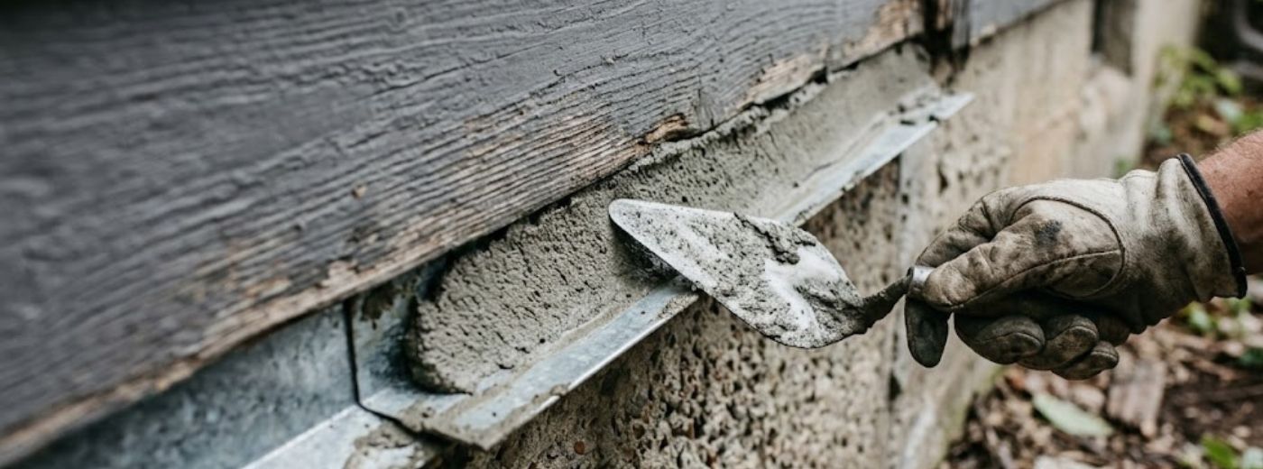 Roofline rat proofing work on Macon GA historic home with hardware cloth vent sealing